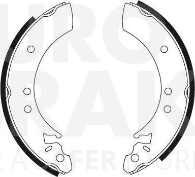 Eurobrake 58492799041 - Set saboti frana aaoparts.ro