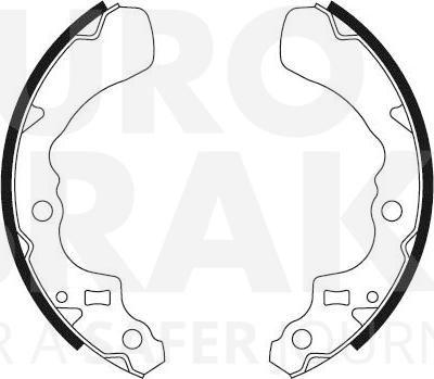 Eurobrake 58492751504 - Set saboti frana aaoparts.ro