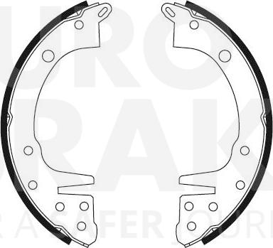 Eurobrake 58492730337 - Set saboti frana aaoparts.ro