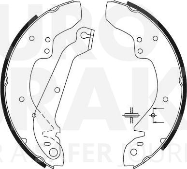 Eurobrake 58492725358 - Set saboti frana aaoparts.ro