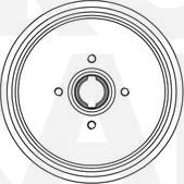 Eurobrake 5825252318 - Tambur frana aaoparts.ro