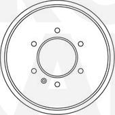 Eurobrake 5825261401 - Tambur frana aaoparts.ro