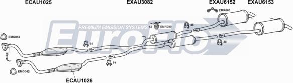 EuroFlo AUA628 2015A - Sistem de esapament aaoparts.ro
