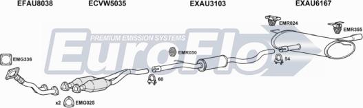 EuroFlo AUTT18 5001A - Sistem de esapament aaoparts.ro