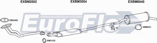 EuroFlo BM31618 5001B - Sistem de esapament aaoparts.ro