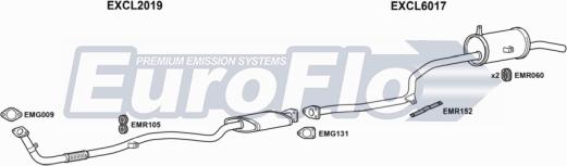 EuroFlo CLCOL18D 1001A - Sistem de esapament aaoparts.ro