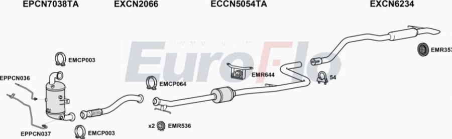 EuroFlo VLCOML15D 6005G - Sistem de esapament aaoparts.ro