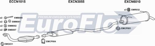 EuroFlo CNXAN20D 1004B - Sistem de esapament aaoparts.ro