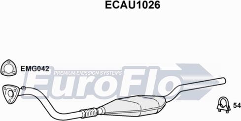 EuroFlo ECAU1026 - Catalizator aaoparts.ro