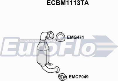 EuroFlo ECBM1113TA - Catalizator aaoparts.ro