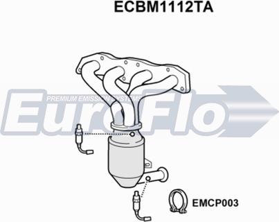 EuroFlo ECBM1112TA - Catalizator aaoparts.ro