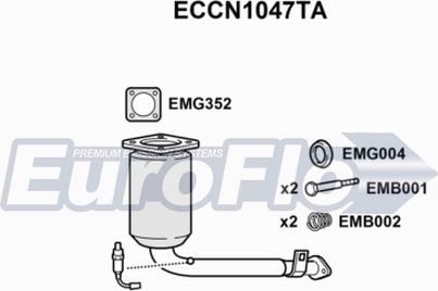 EuroFlo ECCN1047TA - Catalizator aaoparts.ro