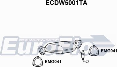 EuroFlo ECDW5001TA - Catalizator aaoparts.ro