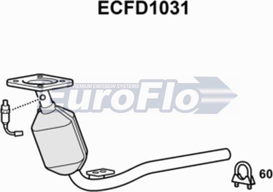 EuroFlo ECFD1031 - Catalizator aaoparts.ro