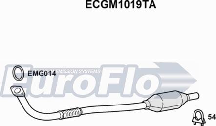 EuroFlo ECGM1019TA - Catalizator aaoparts.ro