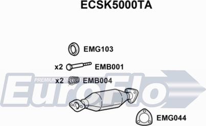 EuroFlo ECSK5000TA - Catalizator aaoparts.ro