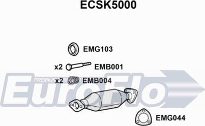 EuroFlo ECSK5000 - Catalizator aaoparts.ro