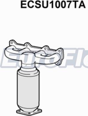 EuroFlo ECSU1007TA - Catalizator aaoparts.ro