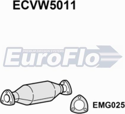 EuroFlo ECVW5011 - Catalizator aaoparts.ro