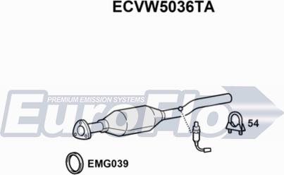 EuroFlo ECVW5036TA - Catalizator aaoparts.ro
