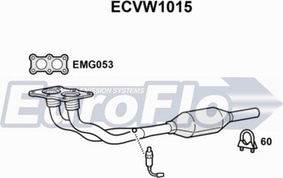 EuroFlo ECVW1015 - Catalizator aaoparts.ro