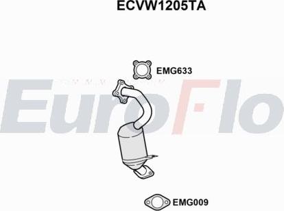 EuroFlo ECVW1205TA - Catalizator aaoparts.ro