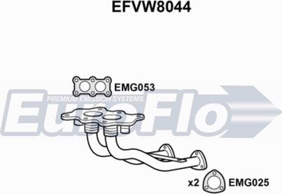 EuroFlo EFVW8044 - Racord evacuare aaoparts.ro