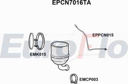 EuroFlo EPCN7016TA - Filtru funingine / particule, sist.de esapament aaoparts.ro