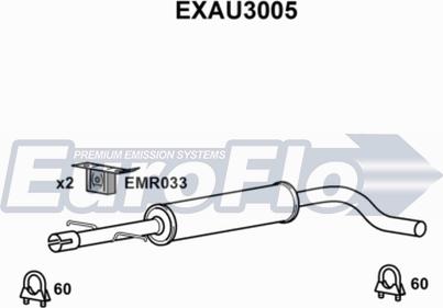 EuroFlo EXAU3005 - Toba esapamet intermediara aaoparts.ro