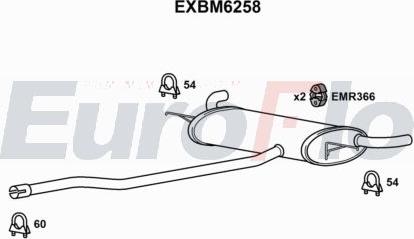 EuroFlo EXBM6258 - Toba esapament finala aaoparts.ro