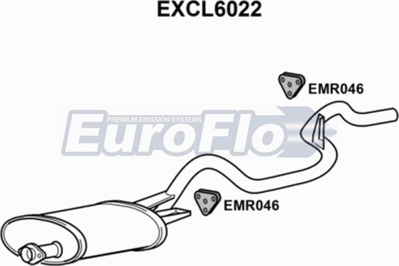 EuroFlo EXCL6022 - Toba esapament finala aaoparts.ro