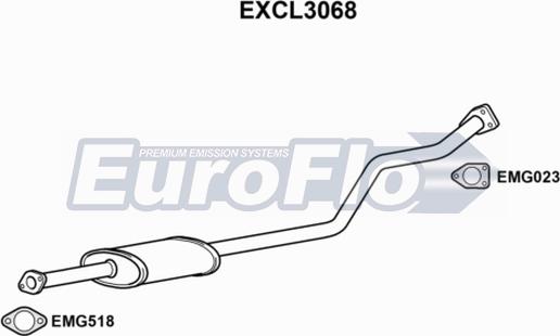 EuroFlo EXCL3068 - Toba esapamet intermediara aaoparts.ro