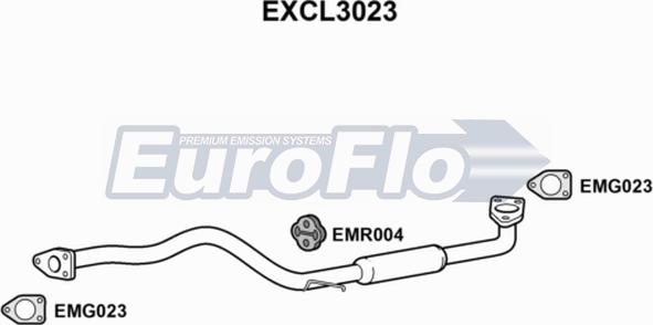 EuroFlo EXCL3023 - Toba esapamet intermediara aaoparts.ro