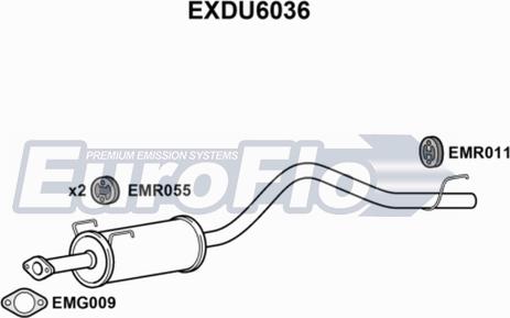 EuroFlo EXDU6036 - Toba esapament finala aaoparts.ro