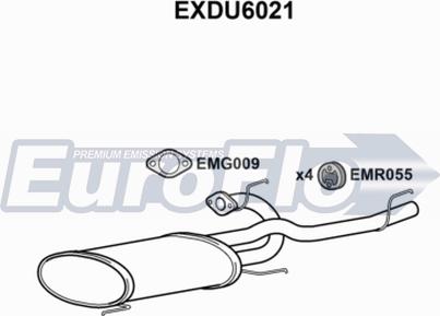 EuroFlo EXDU6021 - Toba esapament finala aaoparts.ro