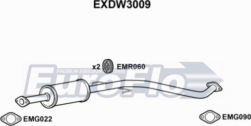 EuroFlo EXDW3009 - Toba esapamet intermediara aaoparts.ro