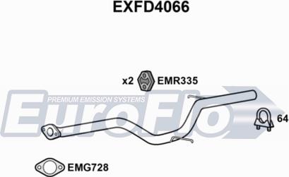 EuroFlo EXFD4066 - Racord evacuare aaoparts.ro
