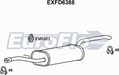 EuroFlo EXFD6388 - Toba esapament finala aaoparts.ro