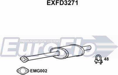 EuroFlo EXFD3271 - Toba esapamet intermediara aaoparts.ro