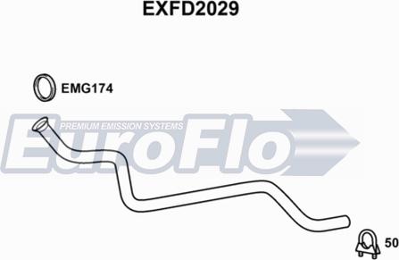 EuroFlo EXFD2029 - Racord evacuare aaoparts.ro