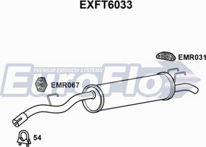 EuroFlo EXFT6033 - Toba esapament finala aaoparts.ro