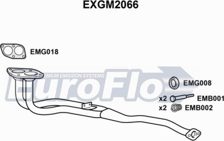 EuroFlo EXGM2066 - Racord evacuare aaoparts.ro