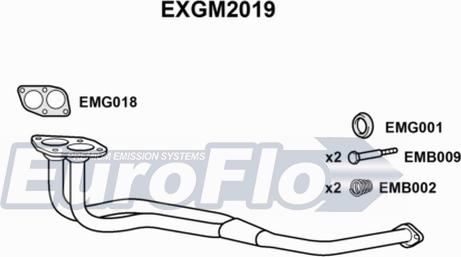 EuroFlo EXGM2019 - Racord evacuare aaoparts.ro
