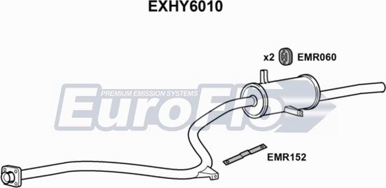 EuroFlo EXHY6010 - Toba esapament finala aaoparts.ro