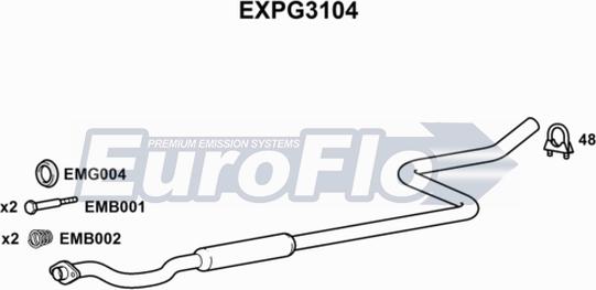 EuroFlo EXPG3104 - Toba esapamet intermediara aaoparts.ro