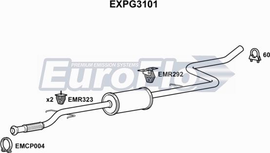 EuroFlo EXPG3101 - Toba esapamet intermediara aaoparts.ro