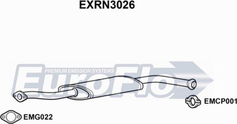 EuroFlo EXRN3026 - Toba esapamet intermediara aaoparts.ro