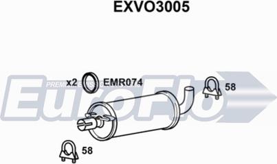 EuroFlo EXVO3005 - Toba esapamet intermediara aaoparts.ro