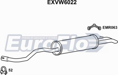 EuroFlo EXVW6022 - Toba esapament finala aaoparts.ro
