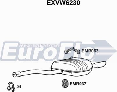 EuroFlo EXVW6230 - Toba esapament finala aaoparts.ro